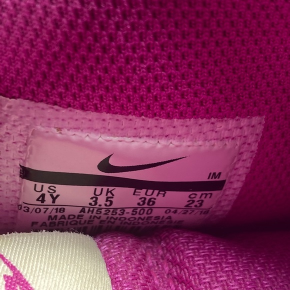 Nike Vandal High Supreme (GS) Girls Kids Size 4Y AH5253-500 Purple Pink Fuchsia - Picture 4 of 6
